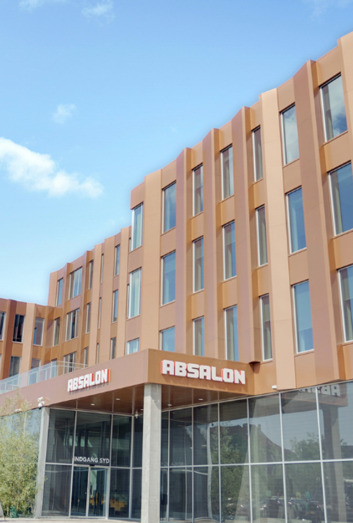 The image shows the buildings on the Slagelse campus.